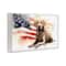 Stupell Industries Patriotic Dog with Flag Framed Giclee Art